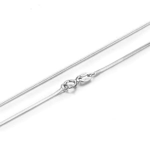 Slim Link Chain Necklace 925 Silver Women's Wedding Jewelry