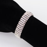 Rhinestone Crystal Multi-Layer Tassel Bracelet Female Bohemia Princess Jewelry