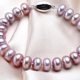 Natural Freshwater Pearl Bracelet 925 Silver For Women Anniverssary Jewelry