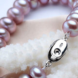 Natural Freshwater Pearl Bracelet 925 Silver For Women Anniverssary Jewelry