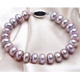 Natural Freshwater Pearl Bracelet 925 Silver For Women Anniverssary Jewelry