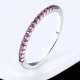 Luxurious Rose Gold Wedding Zircon Ring Women's Jewelry