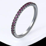 Luxurious Engagement Zircon Ring 18K Rose Gold For Women Jewelry