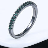 Luxurious Engagement Zircon Ring 18K Rose Gold For Women Jewelry