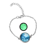 Luxury Moon Pendant Bracelet Link Chain Women Anniverssary Jewelry