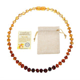 Natural Amber Beads Necklace Genuine Baltic Amber Stone Baby Necklace Gift
