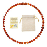 Natural Amber Beads Necklace Genuine Baltic Amber Stone Baby Necklace Gift