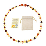 Natural Amber Beads Necklace Genuine Baltic Amber Stone Baby Necklace Gift