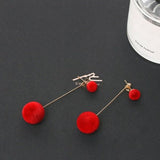 Trendy Ball Stud Earrings For Women Gold Wedding Jewelry