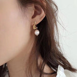 TRENDY PEARL DROP EARRINGS FOR WOMEN WEDDING JEWELRY