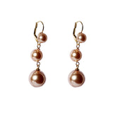 TRENDY PEARL DROP EARRINGS FOR WOMEN WEDDING JEWELRY