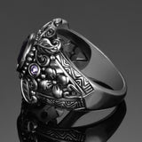 Nature Vintage Amethyst 925 Sterling Silver RingPurple stone Women's Wedding