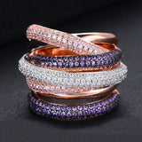 Vintage Stackable Gemstone Ring Women's Bridal Jewelry