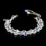 Link Chain Beaded Bracelet Women Wedding  Jewelry