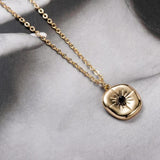 14K Rose Gold Pendant Necklace Women's Jewelry Collar Necklaces Gift