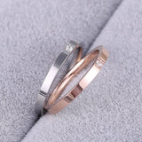 Rose Gold Engagement Ring For Women Wedding Jewelry